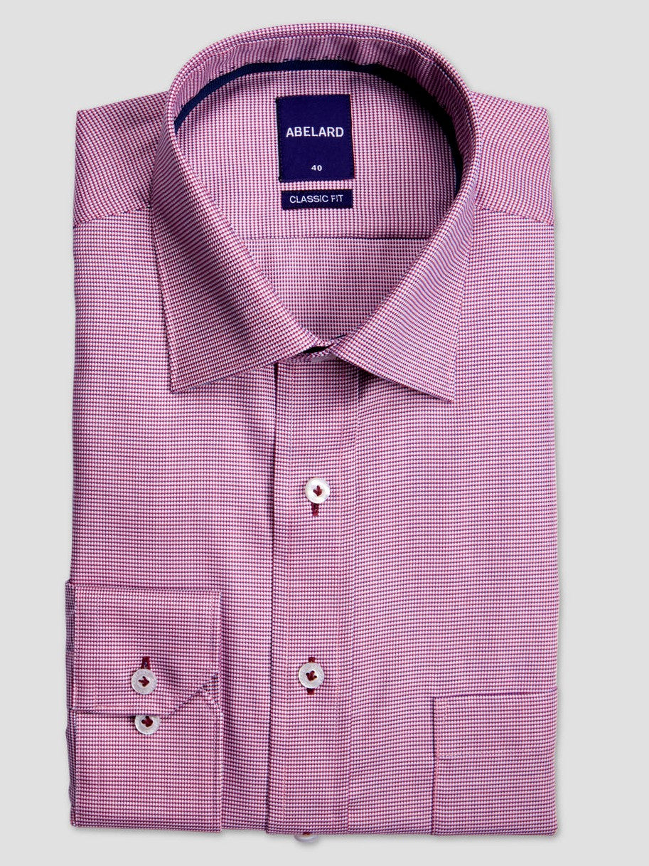 Abelard Piaggi Classic Fit Puppytooth Shirt