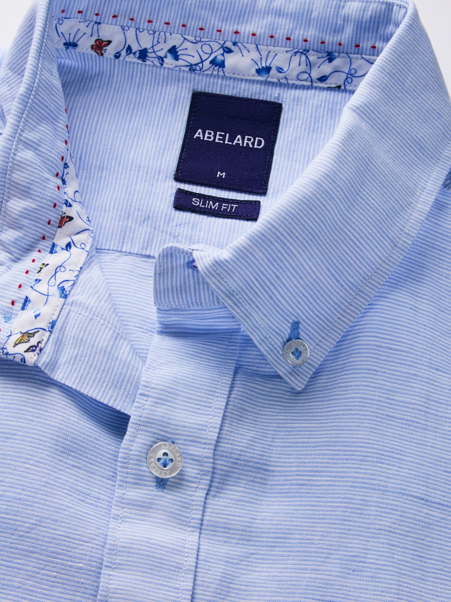 Abelard Mottle Linen SS Shirt - Classic Fit