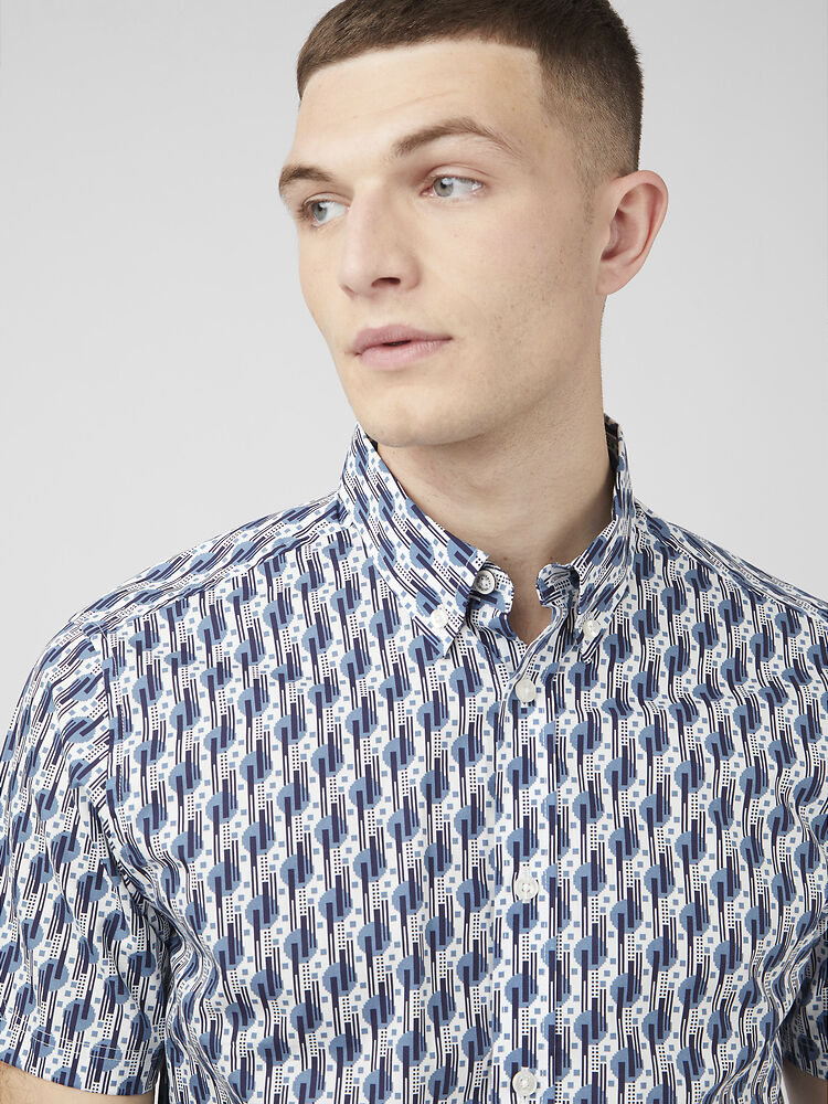 Ben Sherman Retro Print SS Shirt