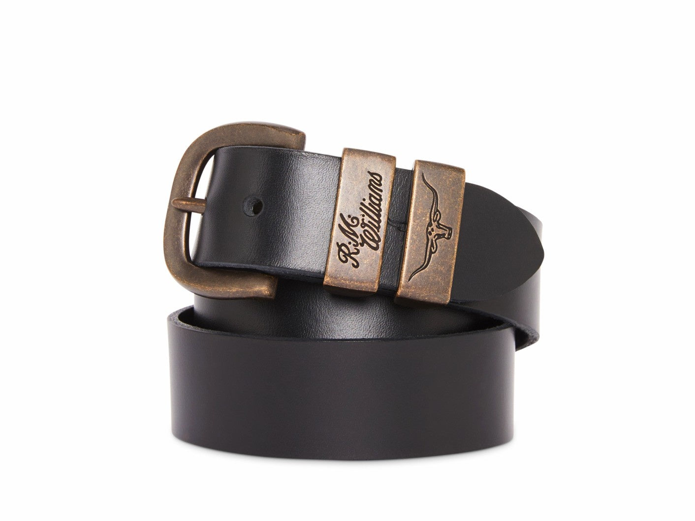 RM Williams S26 Drover Belt - Black
