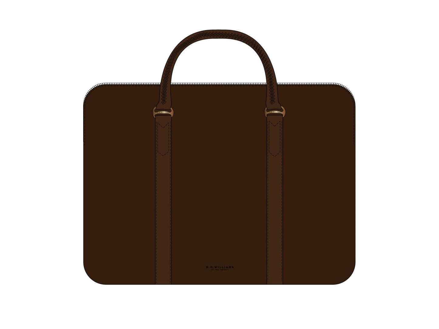 RM Williams S26 Farrier Briefcase - Chestnut