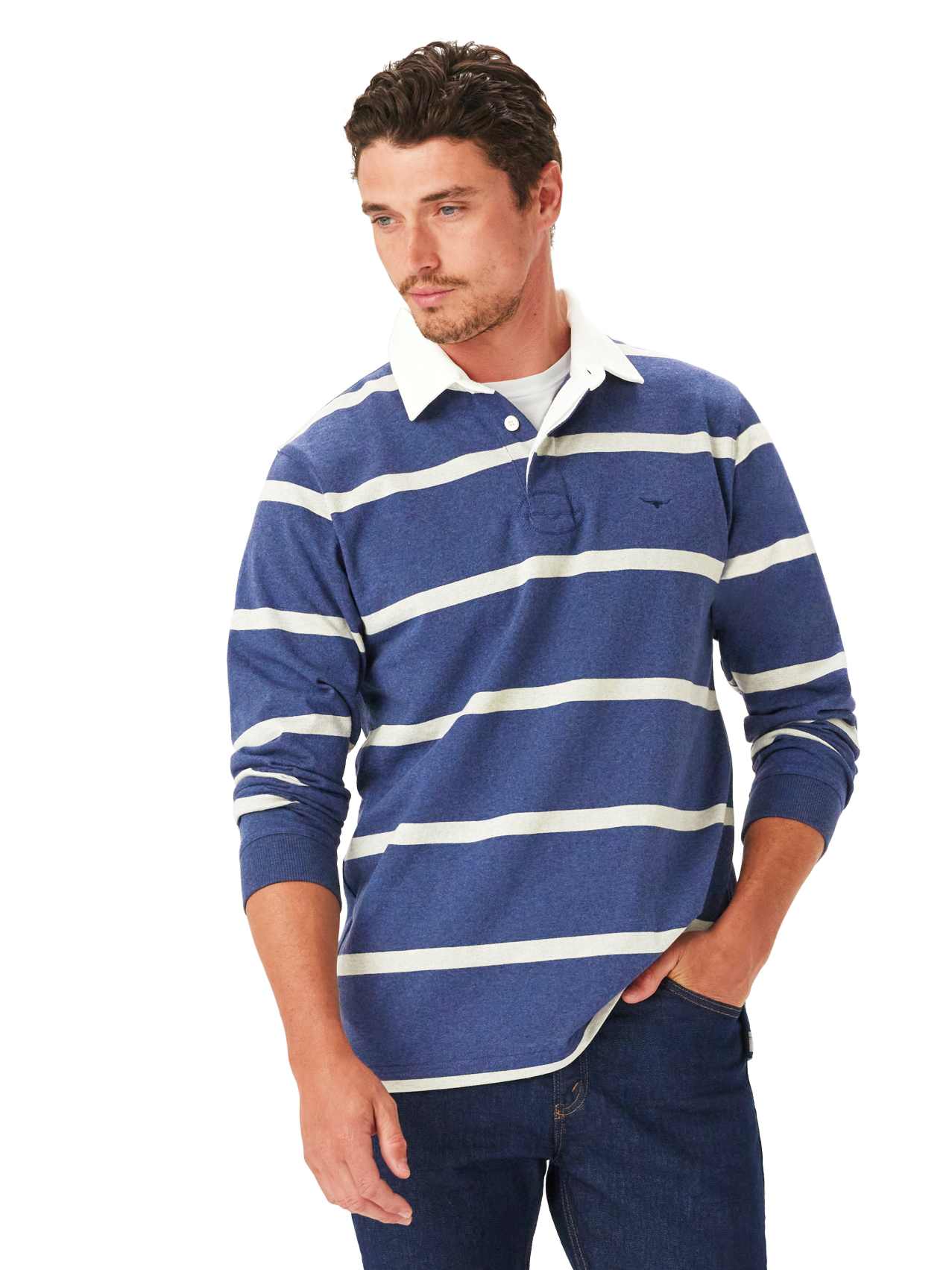 RM Williams W25 Tweedale Rugby - Blue Grey Marle