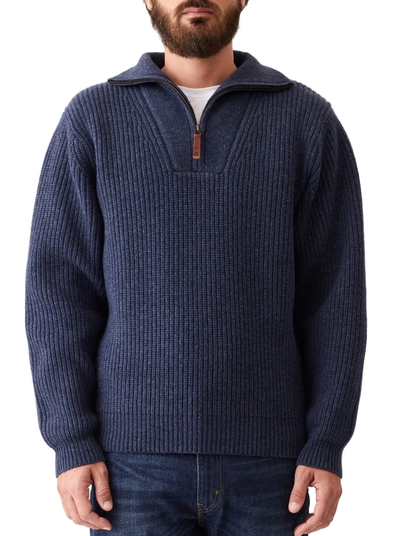 RM Williams W24 Kapunda Sweater - Dark Indigo