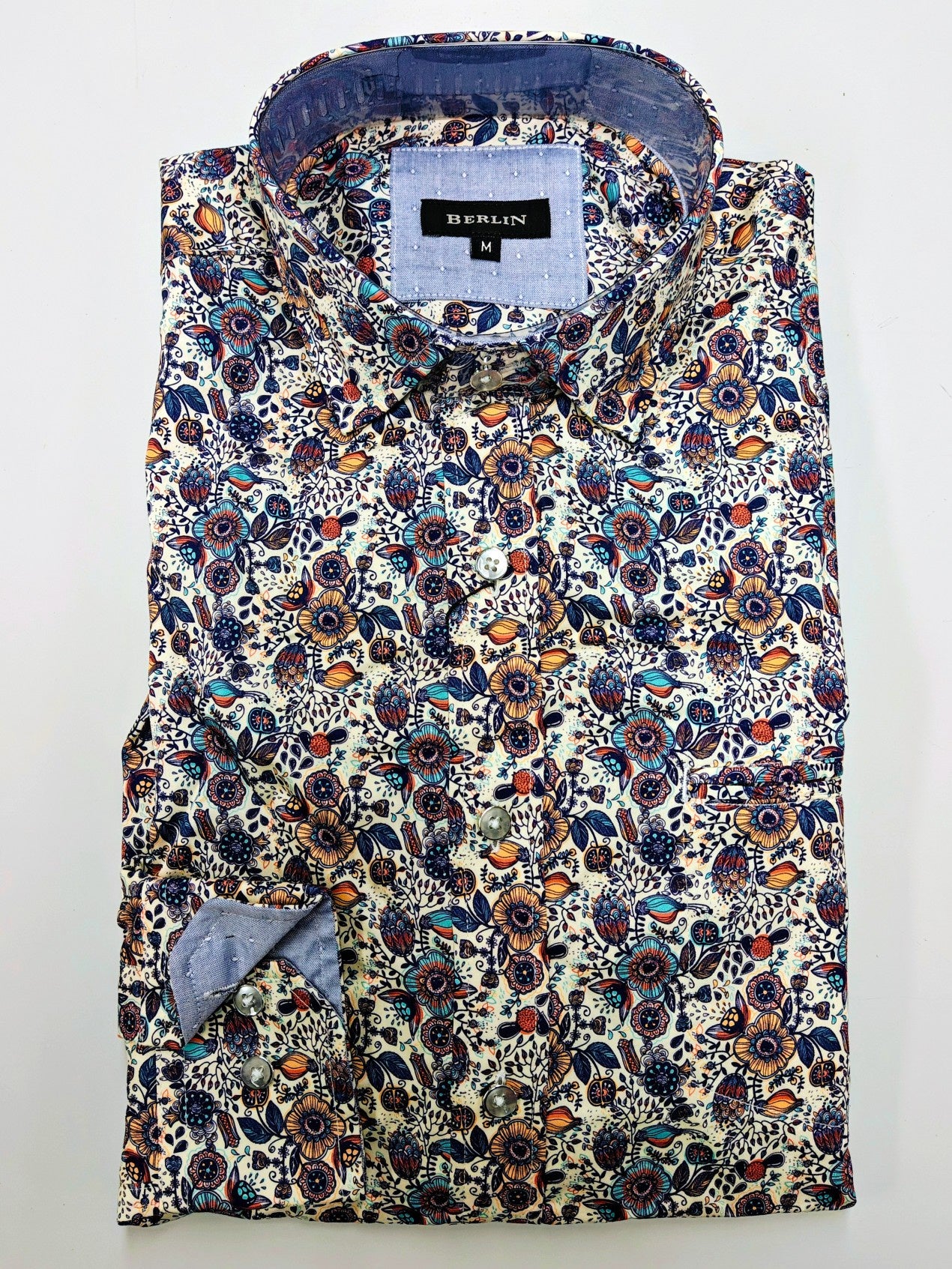 Berlin L548 Manchester Paisley Print Shirt