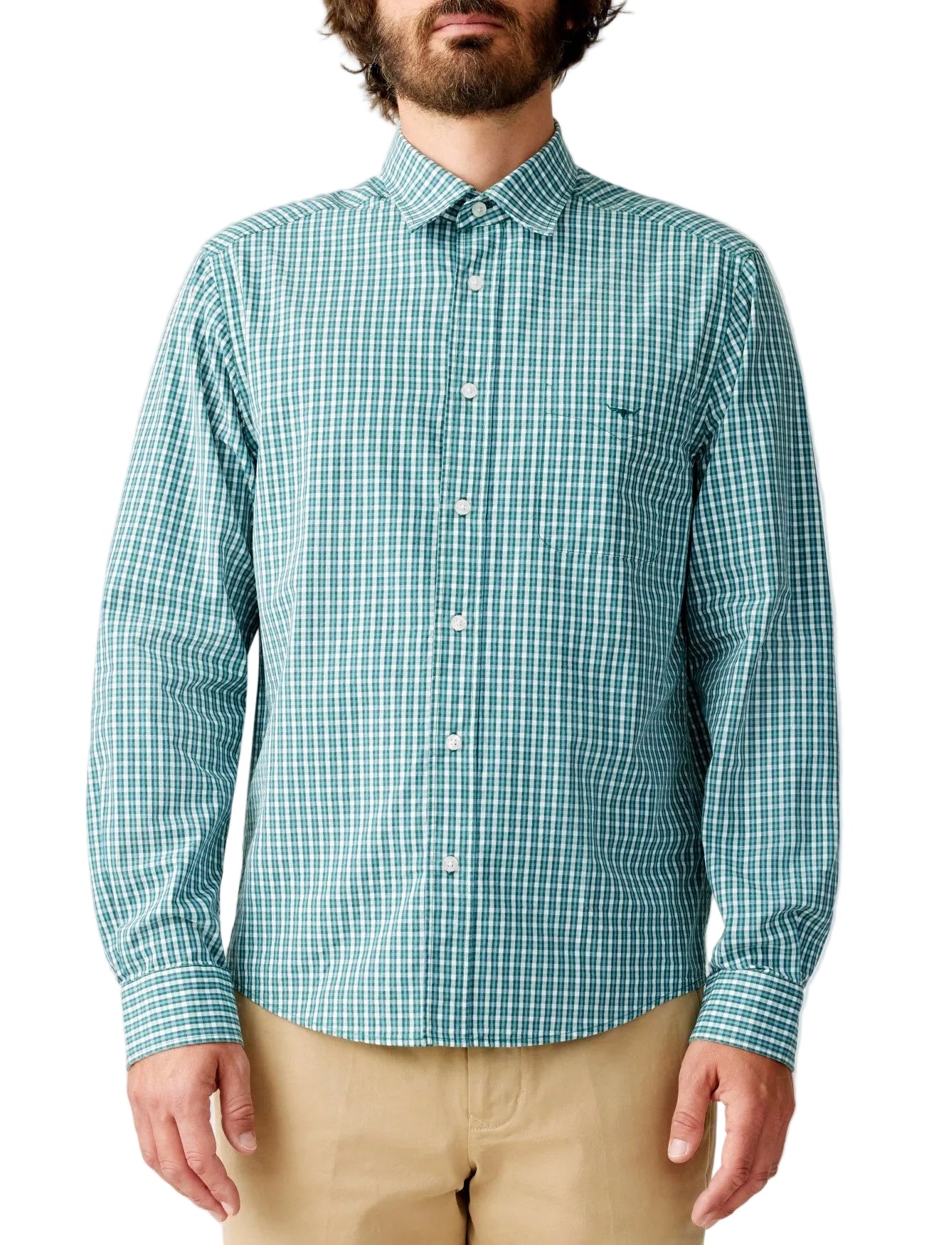 RM Williams S25 Classic Shirt - Green Blue