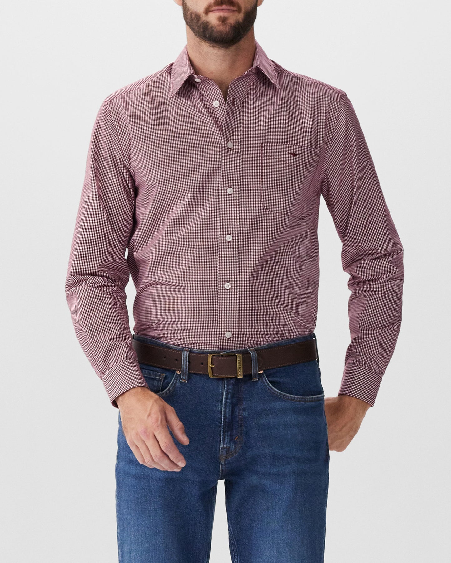 RM Williams W25 Classic Shirt - Red Wheat