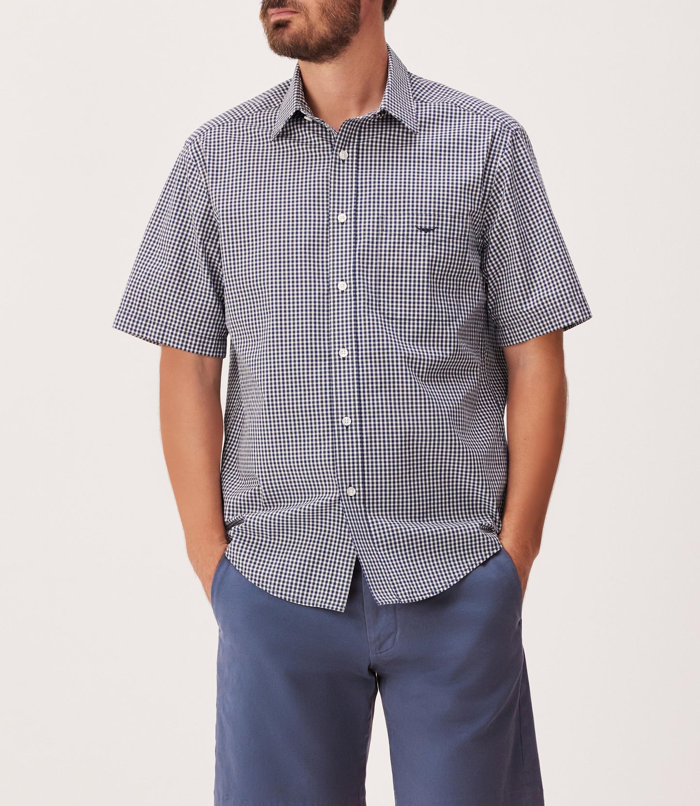RM Williams W25 Classic Poplin Check SS Shirt
