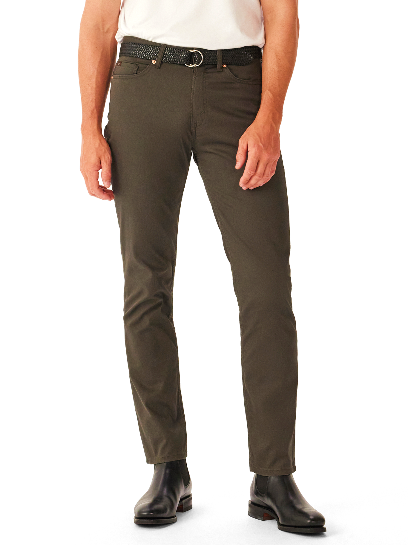 RM Williams W25 Loxton Stretch Twill Jeans - Military
