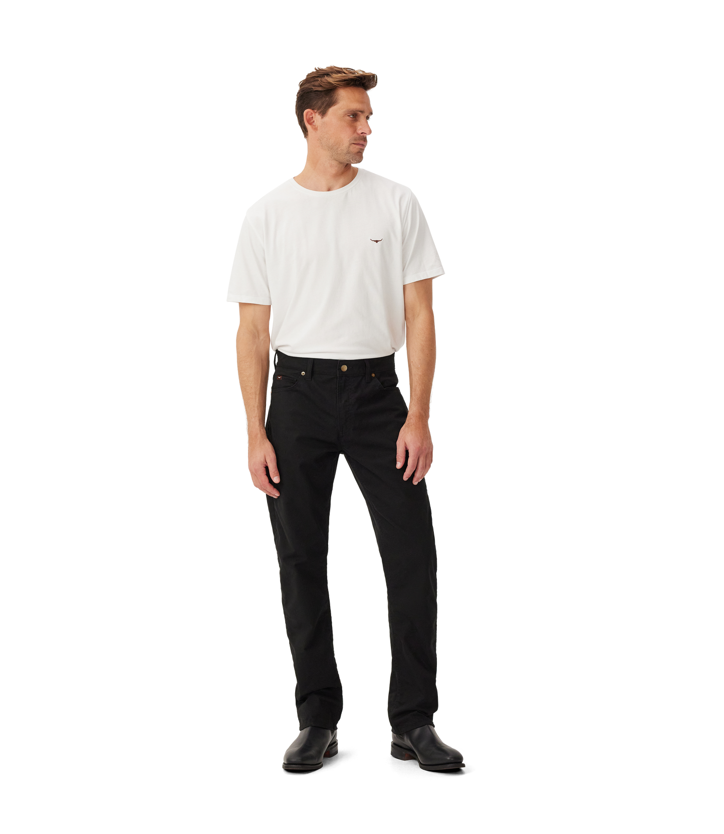 RM Williams Ramco Twill Jeans - Black