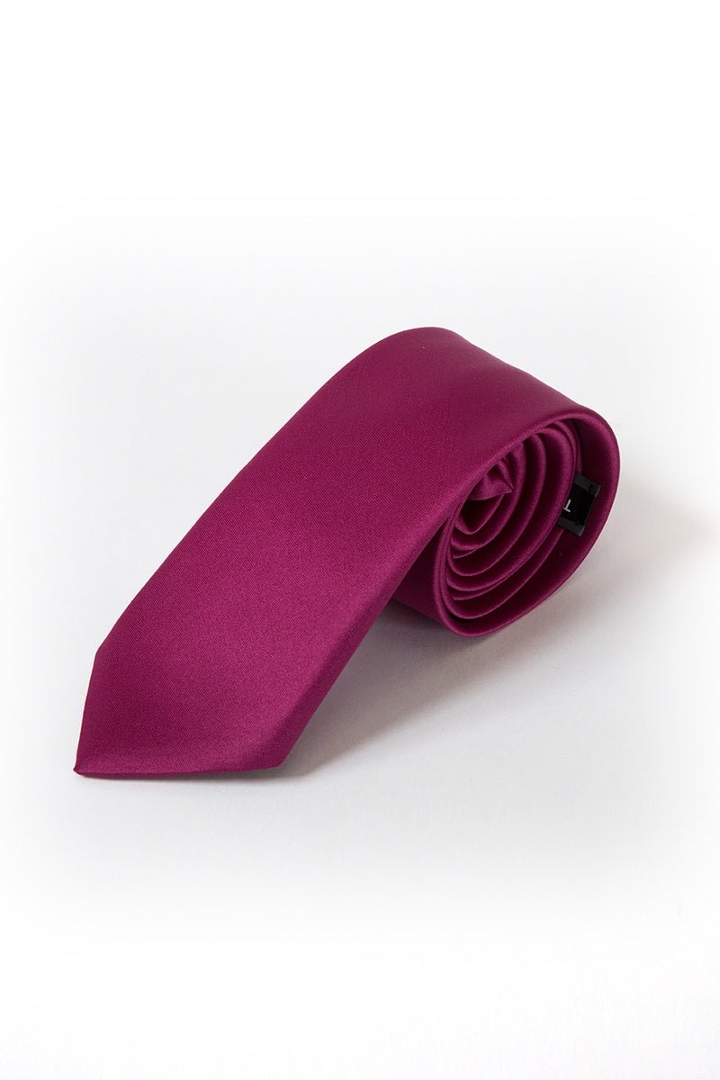 10 Maroon Satin Tie - Thomson's Suits Ltd - 26274