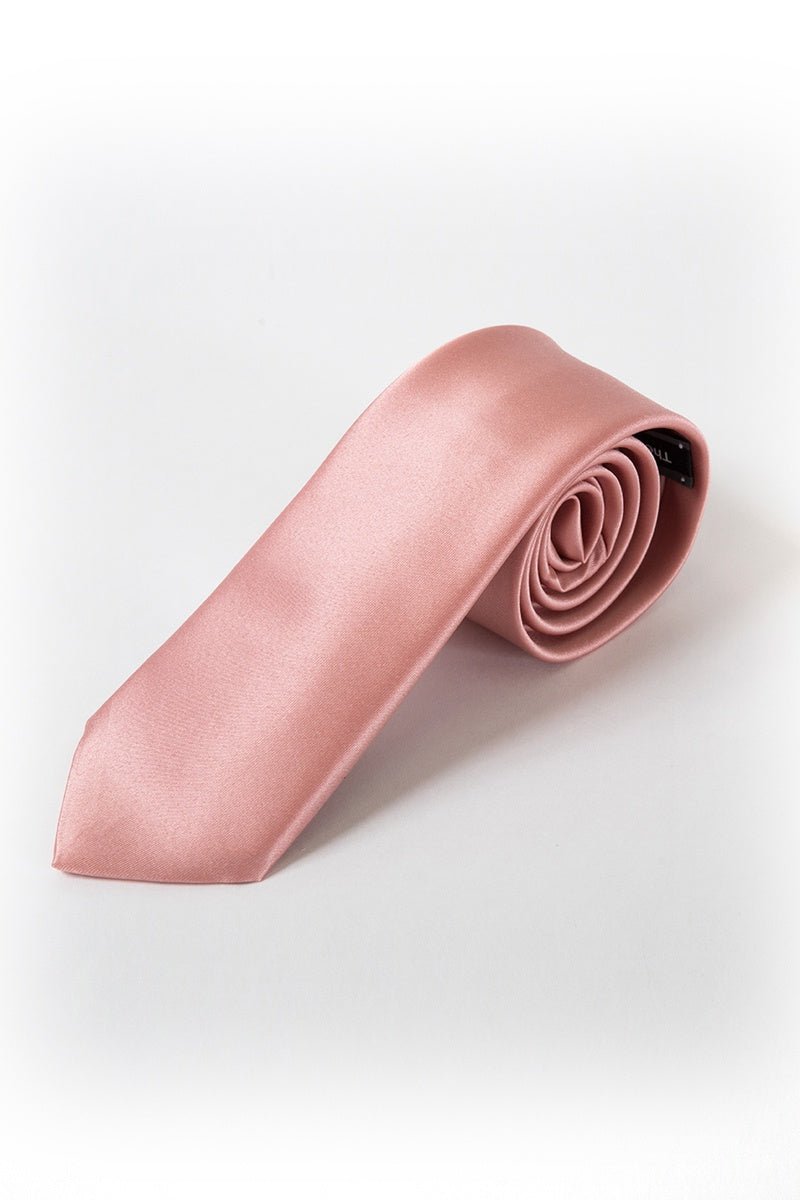 31 Salmon Satin Tie - Thomson's Suits Ltd - 26295