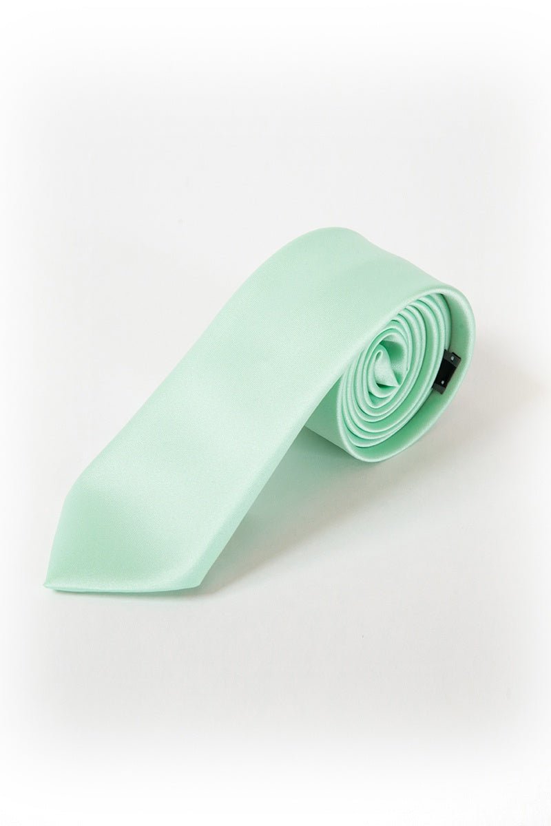 36 Mint Satin Tie - Thomson's Suits Ltd - 26300