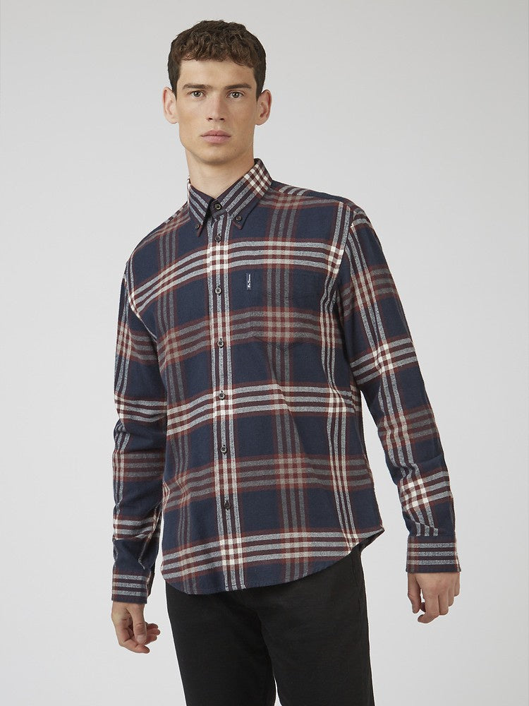 Ben Sherman Oversized Brush Check Shirt