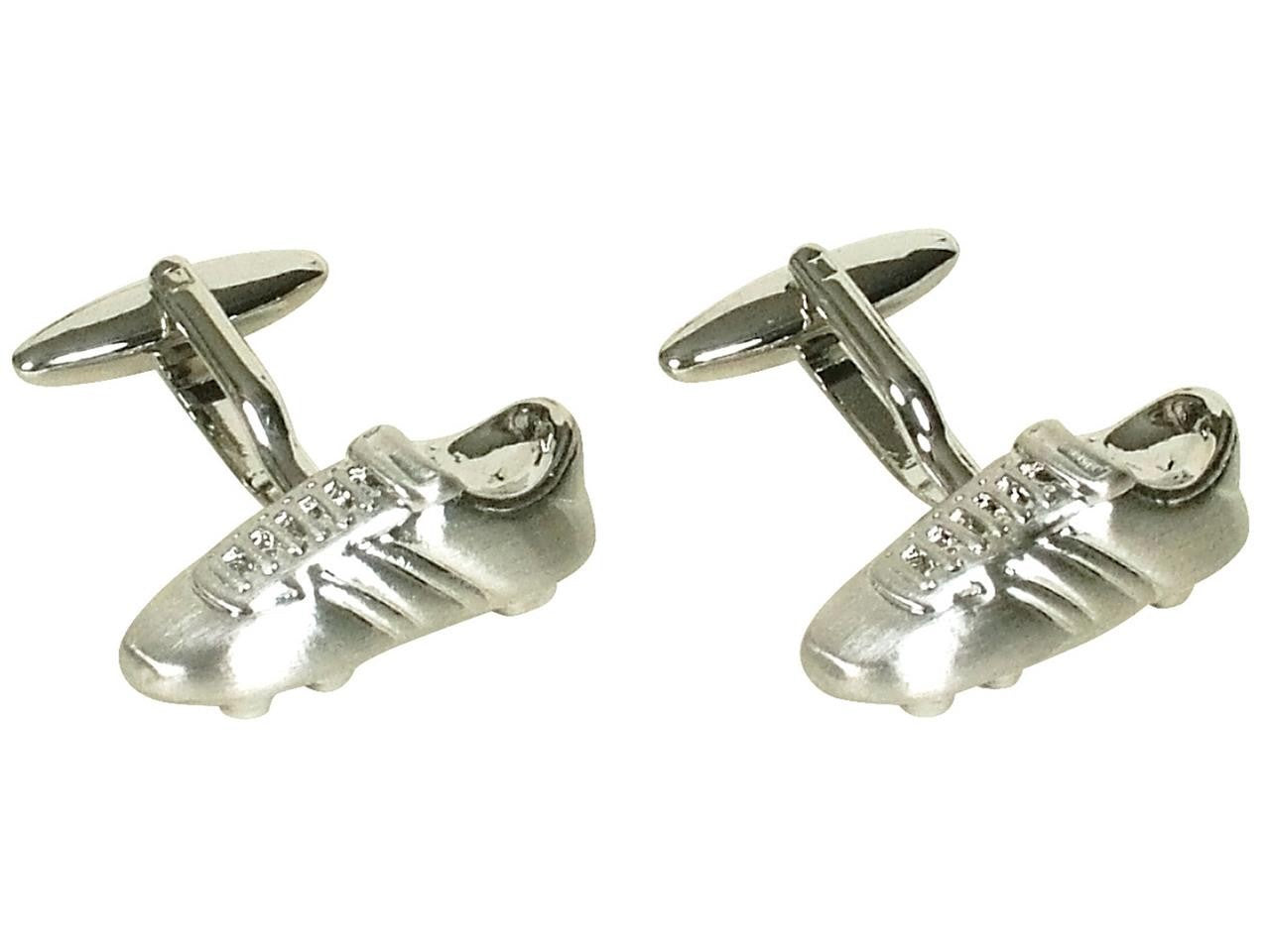 gDesign Silver Football Boots Cufflinks