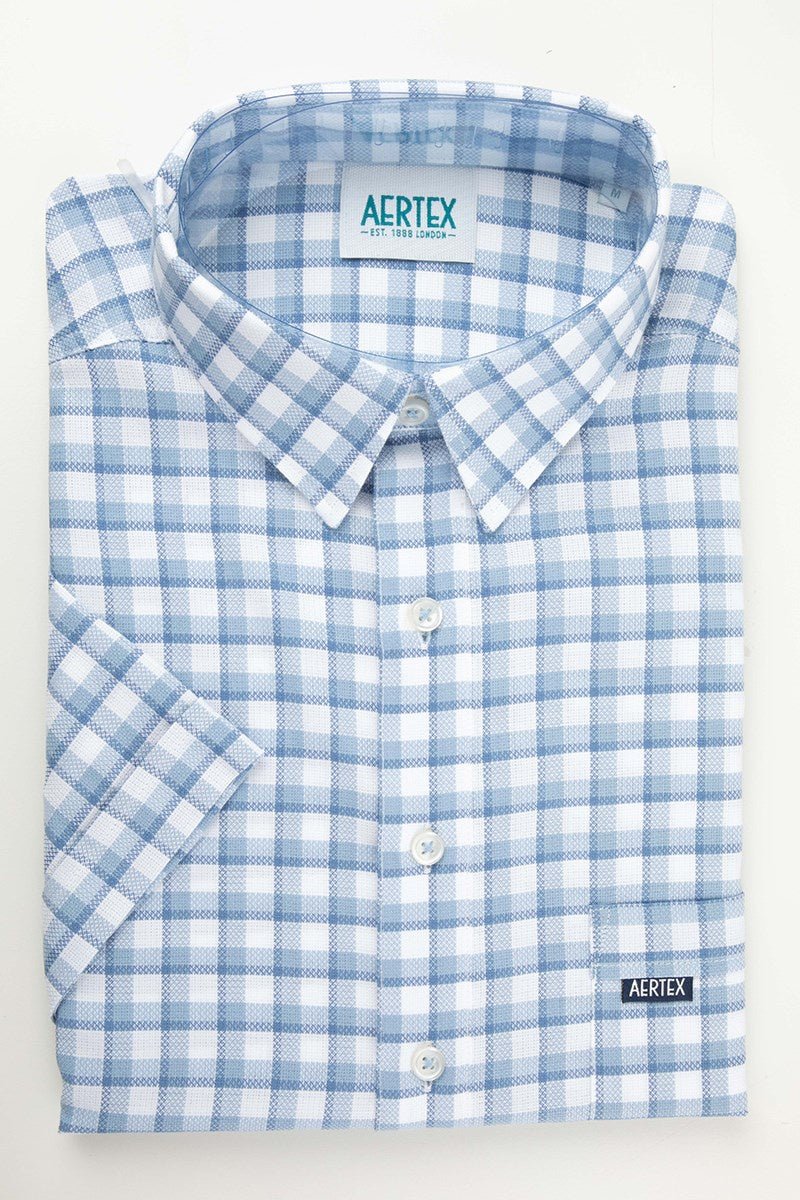Aertex FYM160 Boys Derby Polo - Thomson's Suits Ltd - Chambray - 8 - 57805