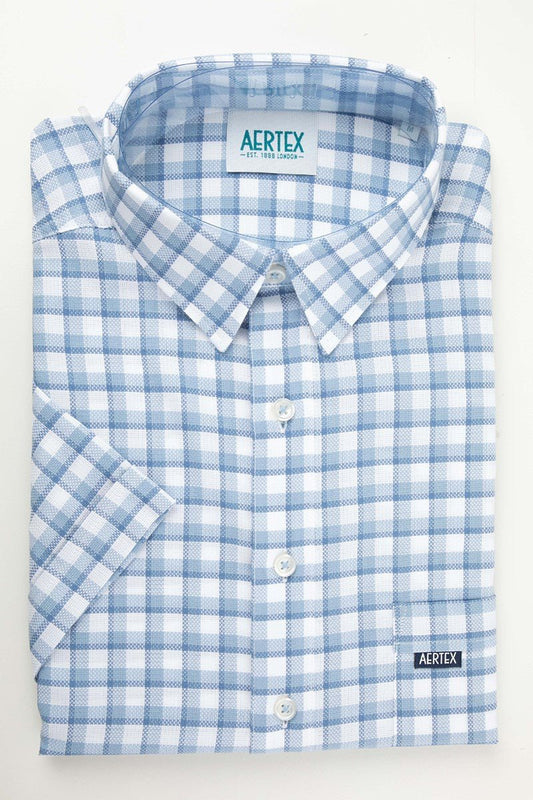 Aertex FYM160 Boys Derby Polo - Thomson's Suits Ltd - Chambray - 8 - 57805