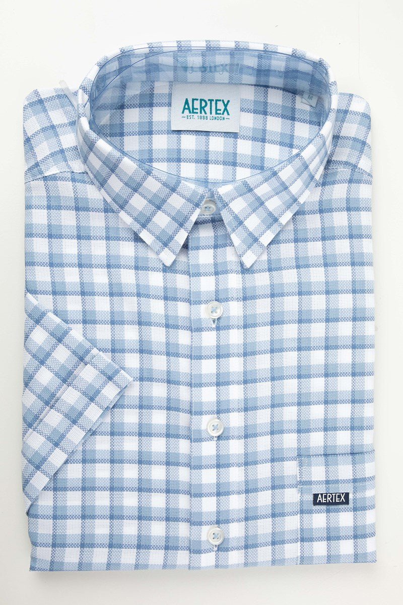 Aertex FYM160 Taunton Polo - Thomson's Suits Ltd - Chambray - S - 50042
