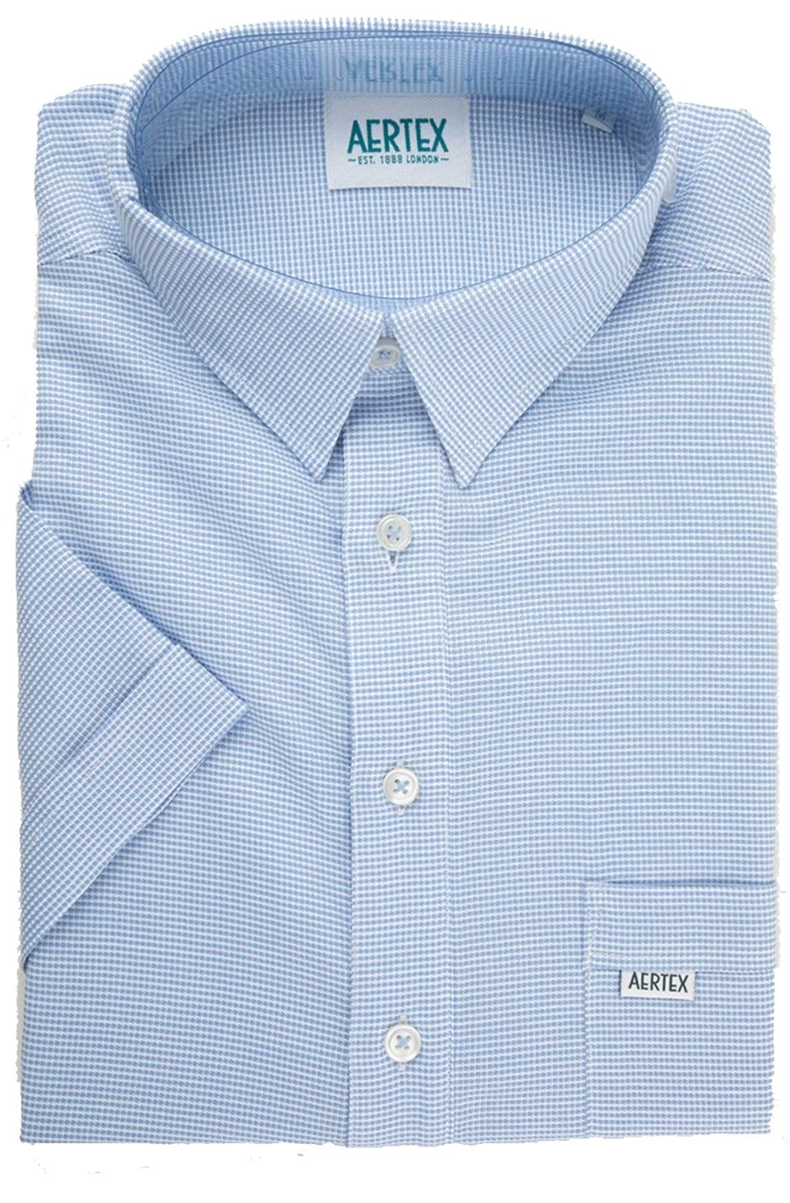 Aertex FYM171 Taunton Polo - Thomson's Suits Ltd - Mid Blue - S - 49986