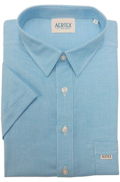 Aertex FYO196 Taunton Polo - Thomson's Suits Ltd - Aqua - S - 63611