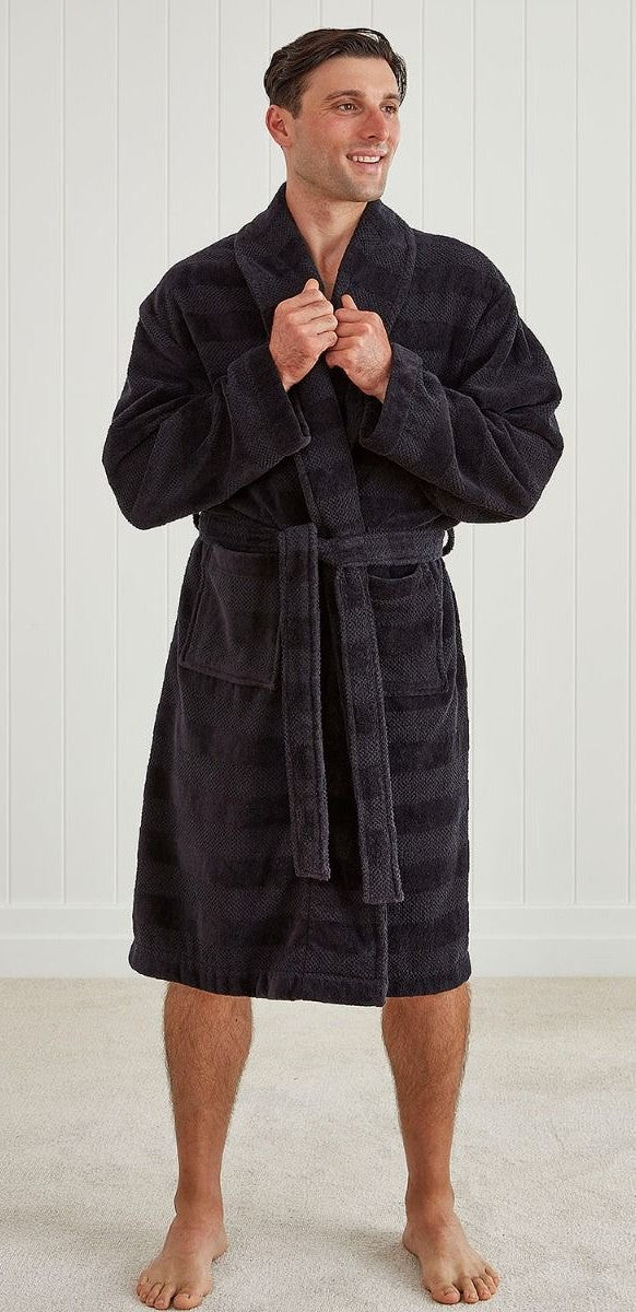 Baksana Aiden Robe - Thomson's Suits Ltd - Black - S-M - 49795