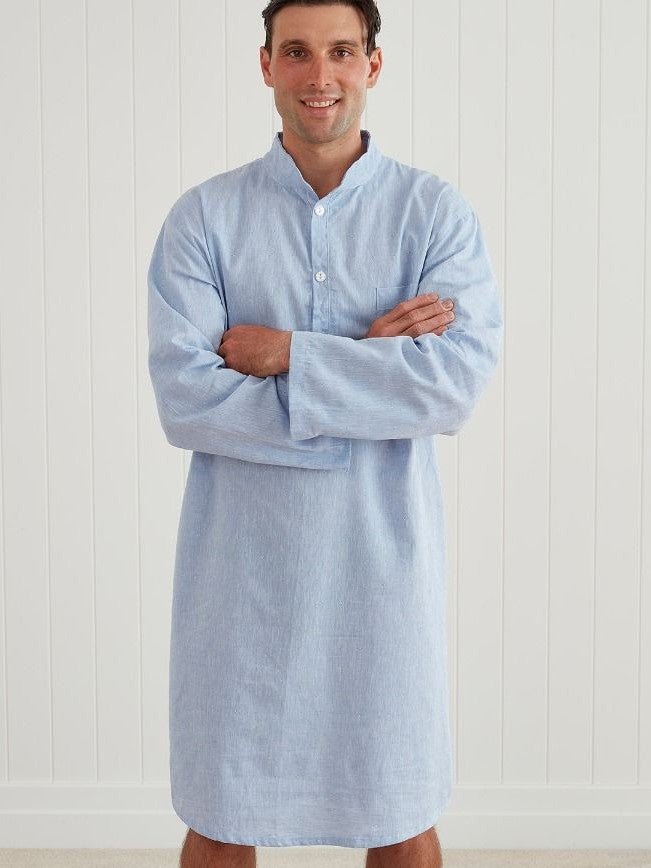 Baksana Liam Nightshirt - Thomson's Suits Ltd - Sky - S - 51650