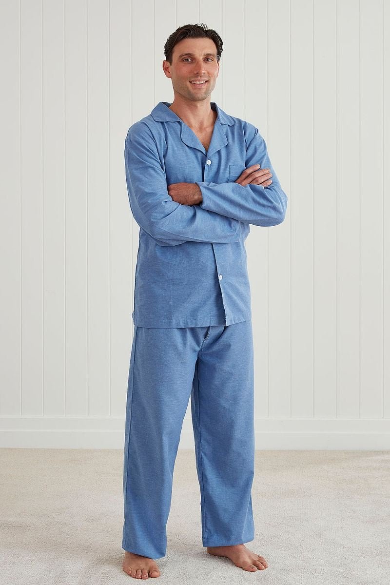 Baksana Theo Classic PJ Set - Thomson's Suits Ltd - Blue - S - 51601