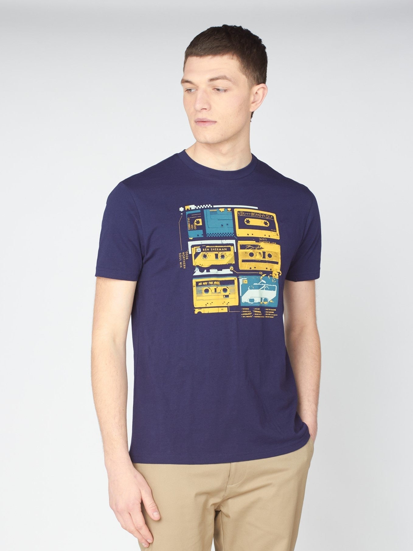 Ben Sherman Lost Tapes T Shirt - Thomson's Suits Ltd - Marine - M - 58258