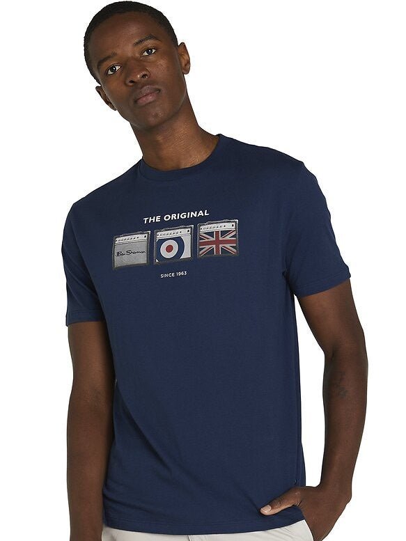 Ben Sherman Triple Amped Tee - Thomson's Suits Ltd - Classic Navy - M - 46321