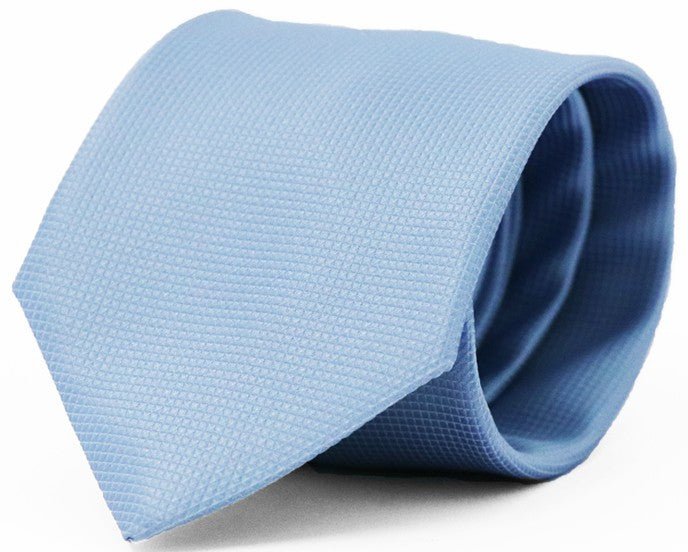 Fellini Classic Jacquard Tie - Thomson's Suits Ltd - Sky - - 37541