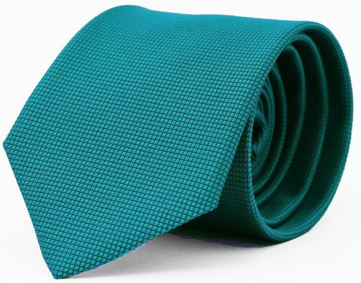 Fellini Classic Jacquard Tie - Thomson's Suits Ltd - Teal - - 37543