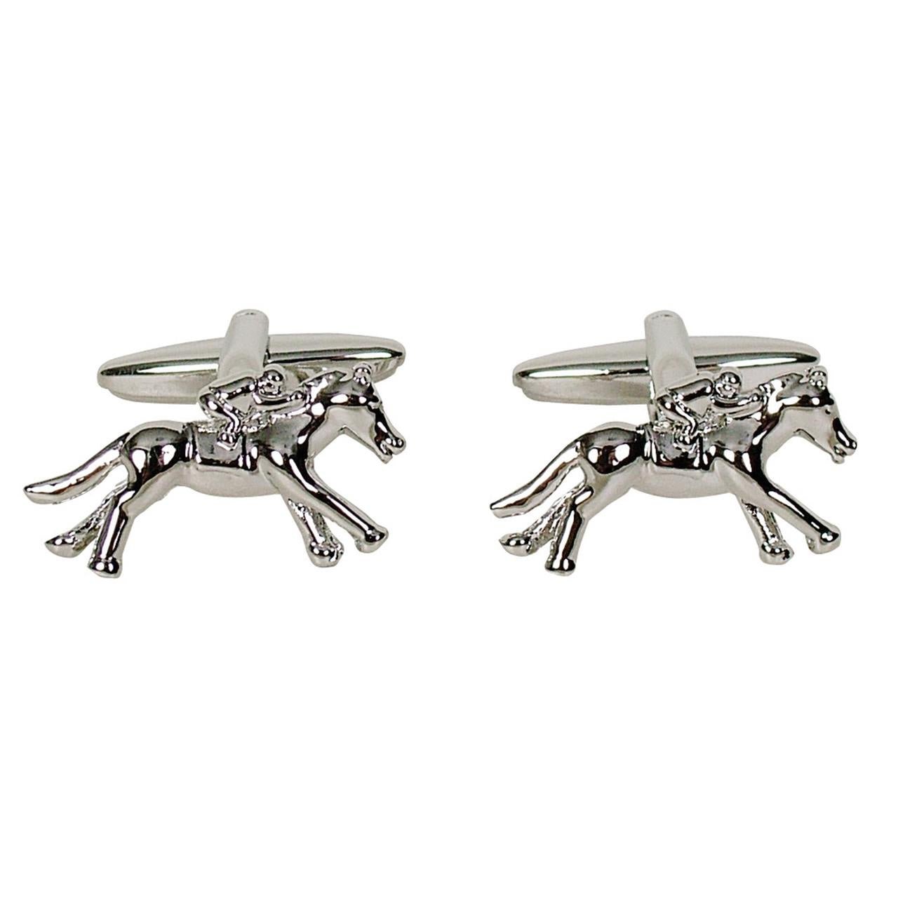 gDesign Horse & Jockey Cufflinks - Thomson's Suits Ltd - 31493