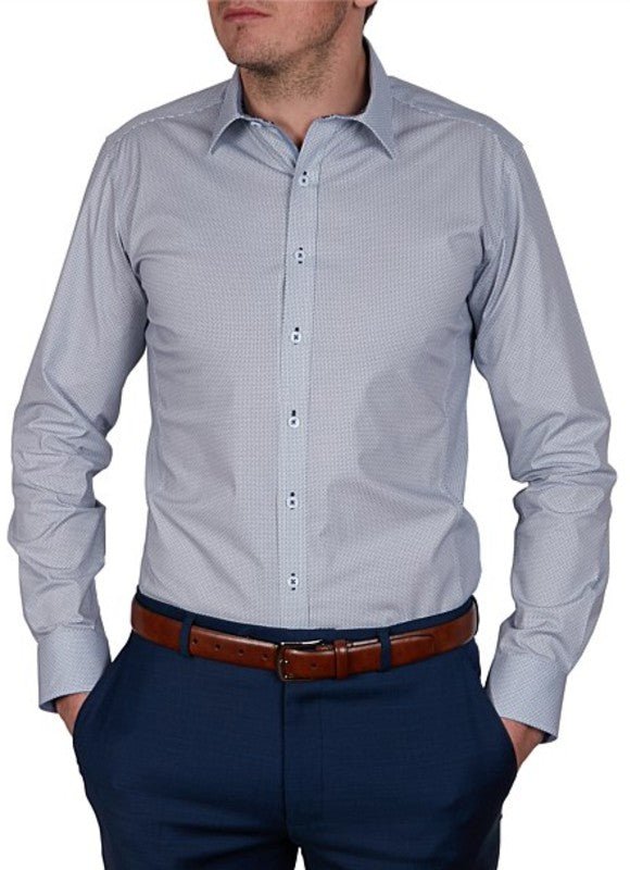 Geoffrey Beene Patterson Print Shirt - Thomson's Suits Ltd - Navy - S - 41432