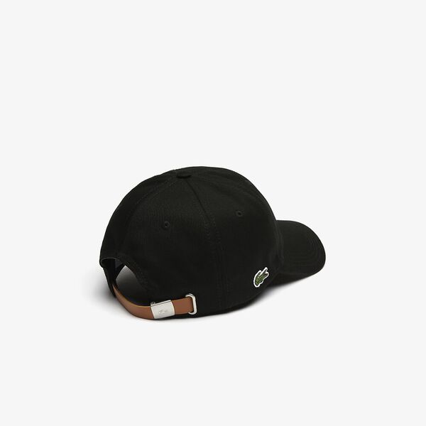 Lacoste Contrast Strap Cap - Thomson's Suits Ltd - Black - - 60909