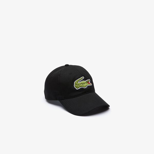 Lacoste Oversized Croc Cap - Thomson's Suits Ltd - Black - - 60914