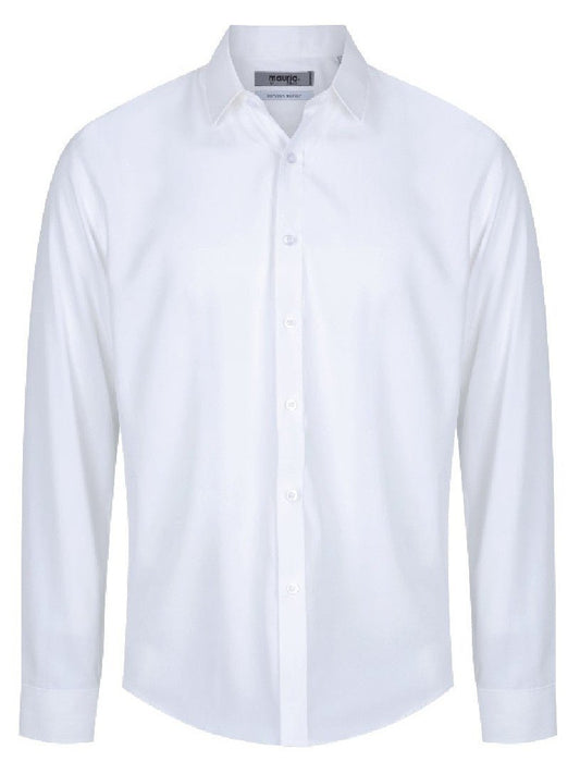 Maurio Bamboo Shirt - Thomson's Suits Ltd - White - S - 46442