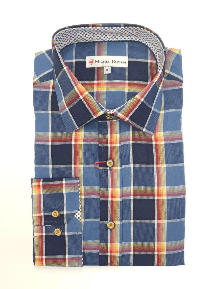 Michel Rouen Turkish Cotton Shirt - Thomson's Suits Ltd - Black - M - 64062