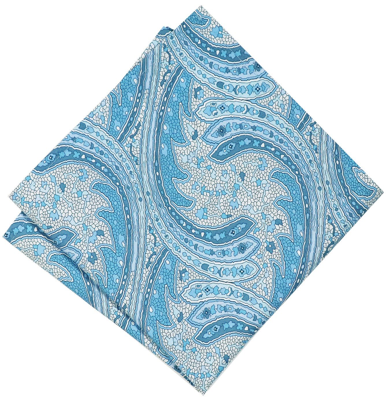 Parisian Liberty Cotton S21 Pocket Square - Thomson's Suits Ltd - Darnley Park - - 59578