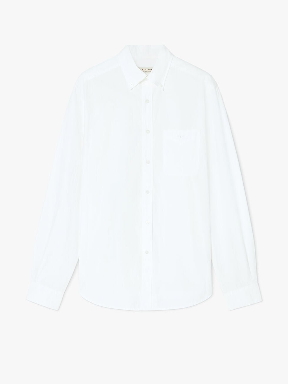 RMW S22 Collins BD Plain Poplin Shirt - Thomson's Suits Ltd - White - S - 53586