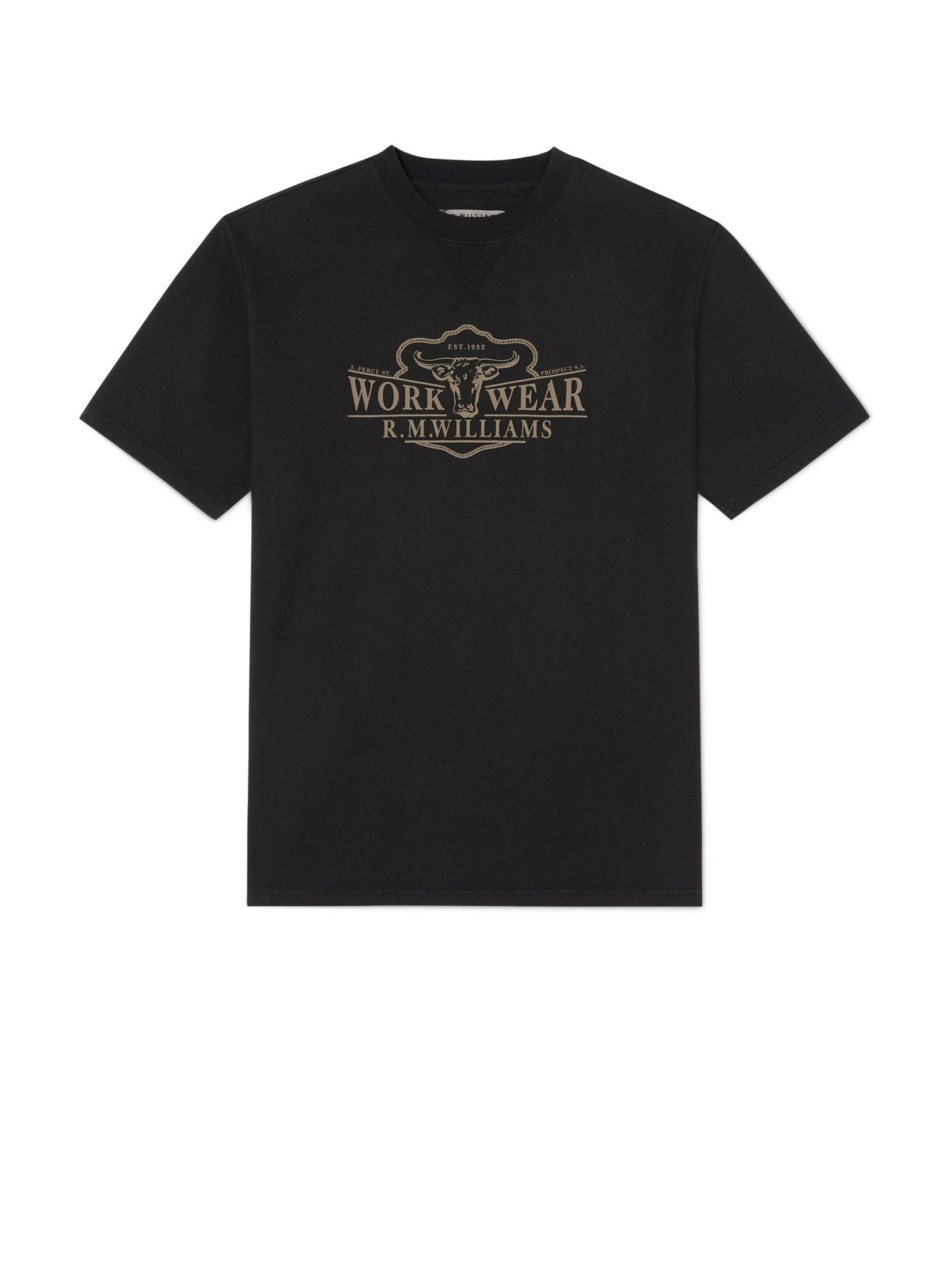 RMW S22 Glenelg T-Shirt - Thomson's Suits Ltd - Black Wash - S - 53517