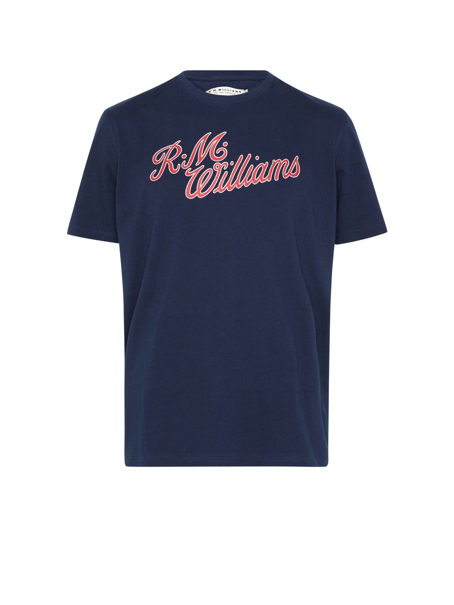 RMW Script T Shirt - Thomson's Suits Ltd - NavyRed - S - 46603