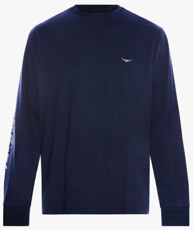RMW W20 Signature LS T-Shirt - Thomson's Suits Ltd - Navy White - M - 41488