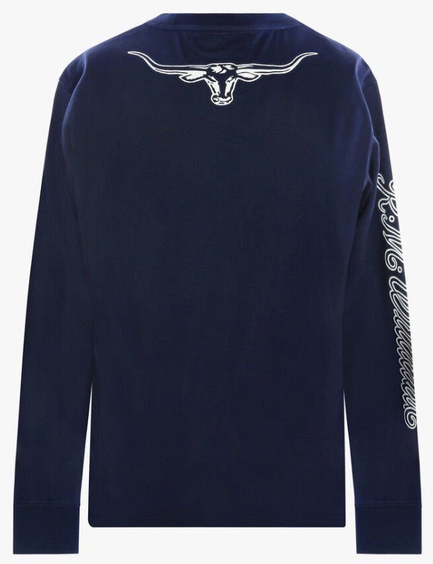 RMW W20 Signature LS T-Shirt - Thomson's Suits Ltd - Navy White - M - 41488
