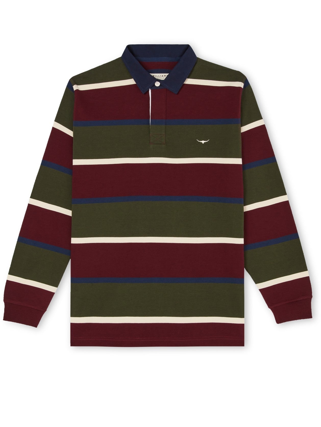 RMW W22 Tweedale Rugby Jersey - Thomson's Suits Ltd - BurgundyNavyWheat - M - 61230