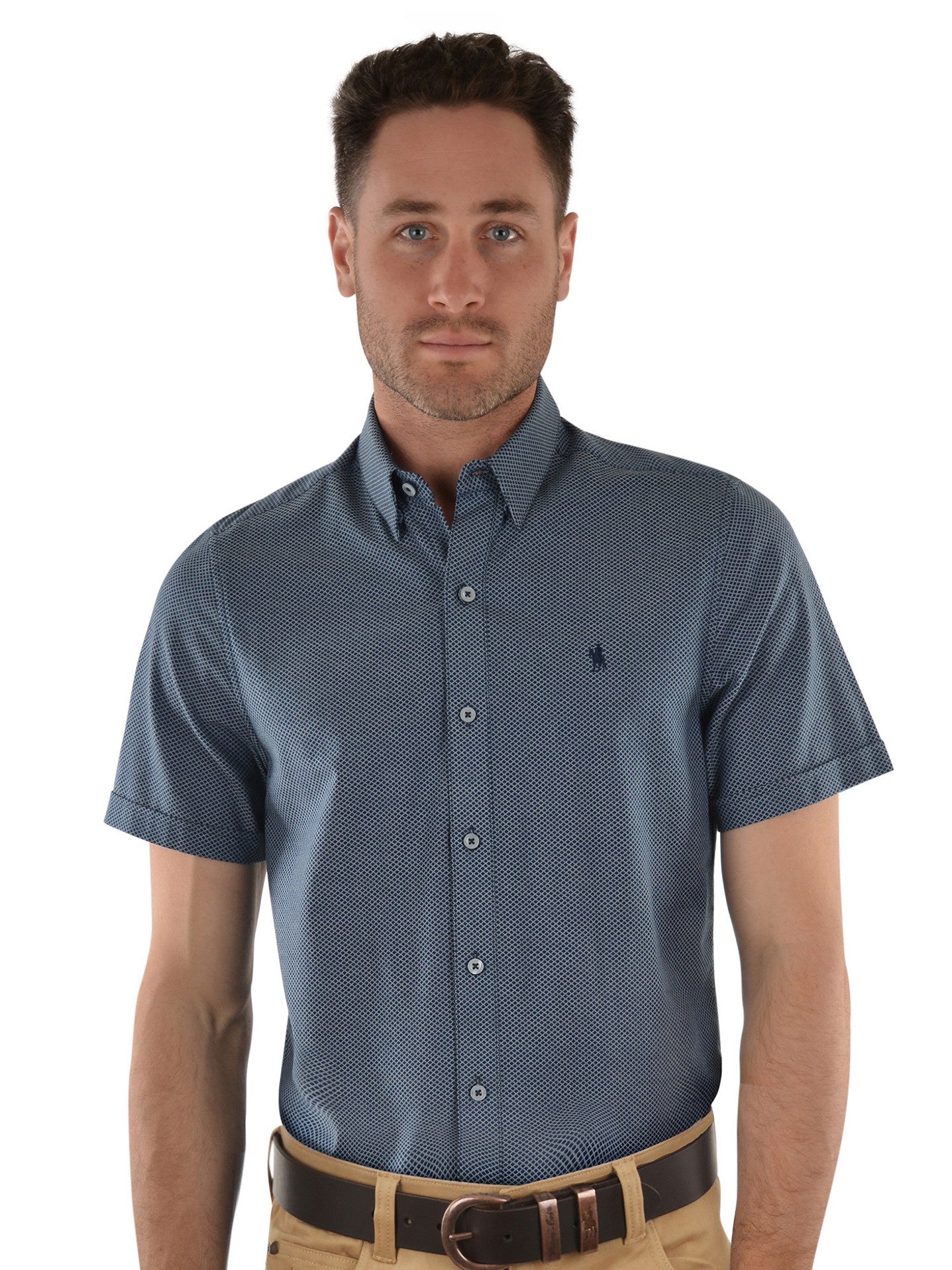 Thomas Cook Baxter SS Shirt - Thomson's Suits Ltd - Denim - M - 58331