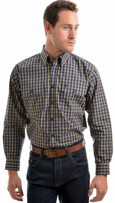 Thomas Cook Smithton Shirt - Thomson's Suits Ltd - Dark Navy Yellow - M - 38041