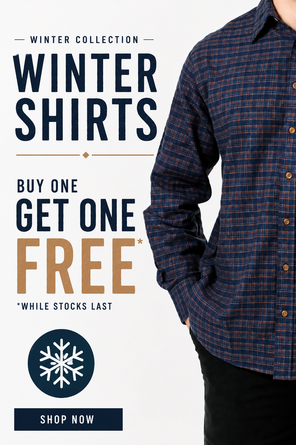WINTER SHIRTS - Buy one, get one free!