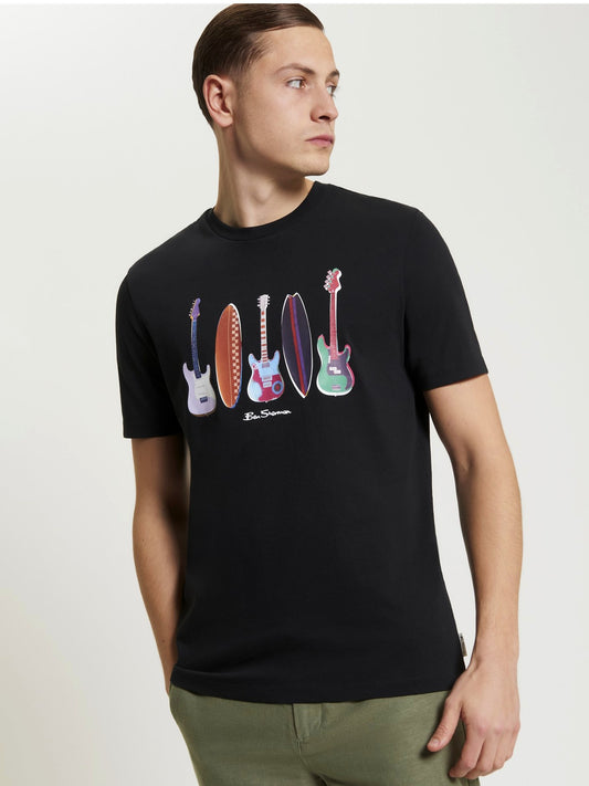 Ben Sherman S25 Surf N Guitars T Shirt