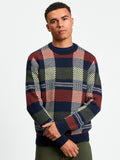 Ben Sherman Jacquard Check Crew Jersey