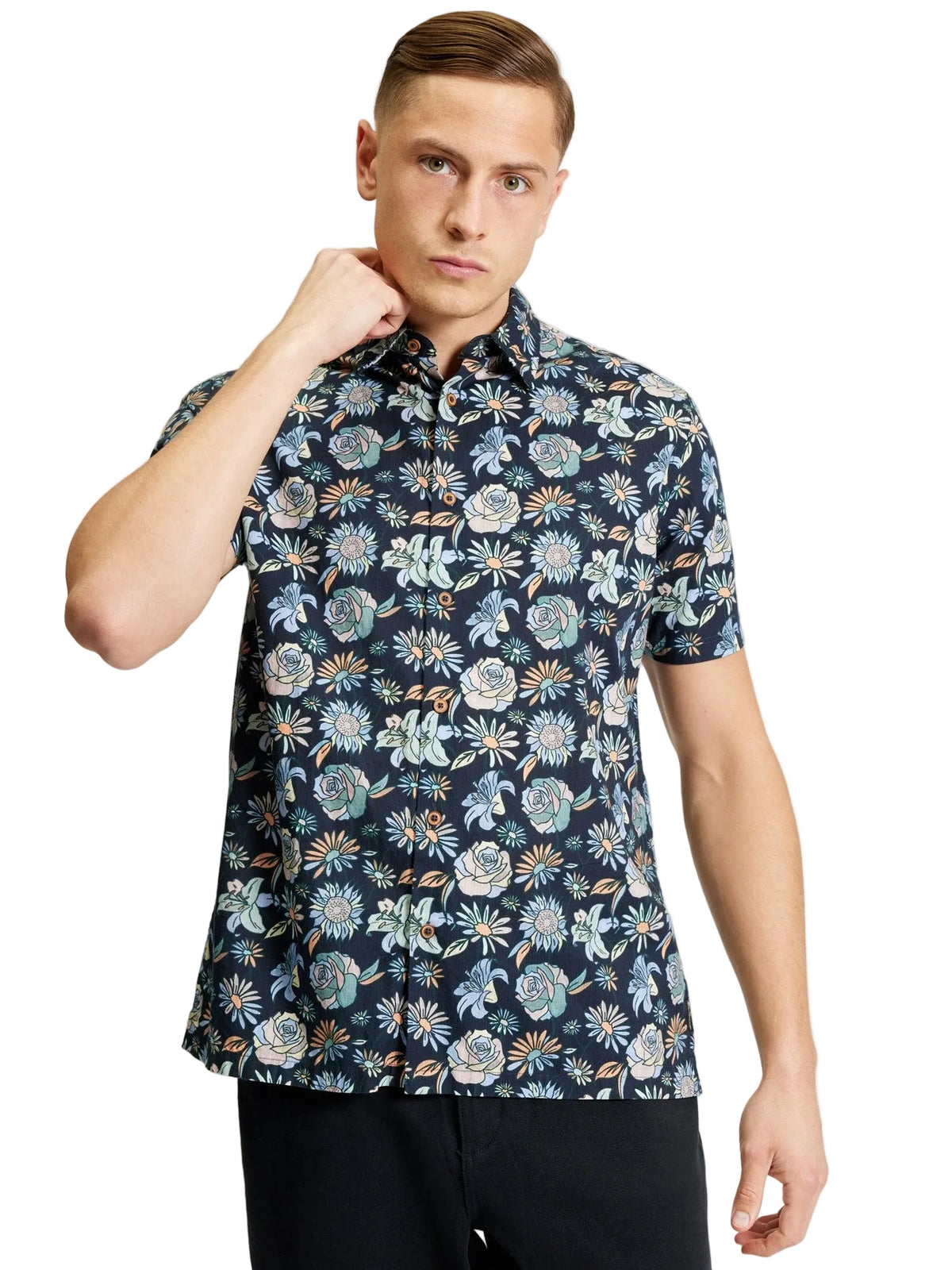 Ben Sherman Watercolour Floral SS Shirt