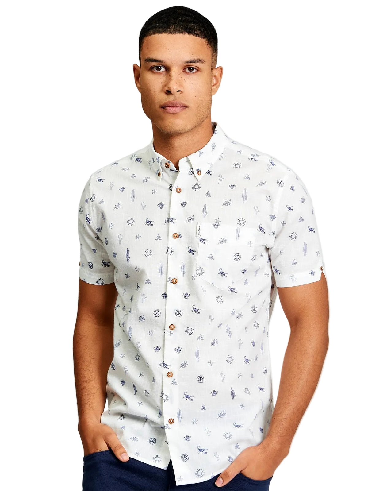 Ben Sherman Festival Print SS Shirt
